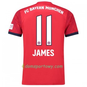Koszulka Bayern Monachium James 11 Domowe Koszulki Piłkarskie 2018-2019 Krótki Rękaw